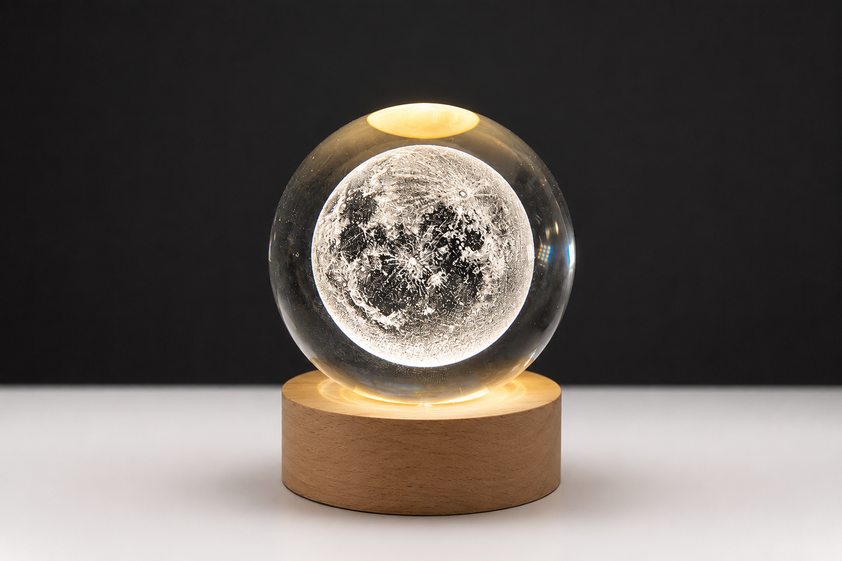3D Crystal Ball Night Light