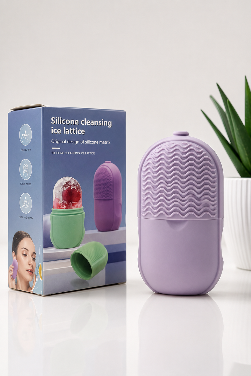 Silicone Cleansing Ice Lattice - Face Cleanser & Ice Massage Tool