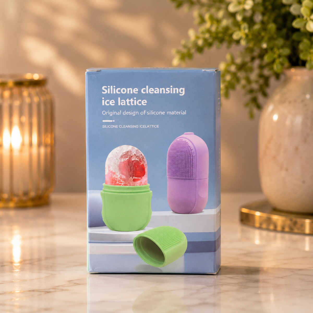 Silicone Cleansing Ice Lattice - Face Cleanser & Ice Massage Tool